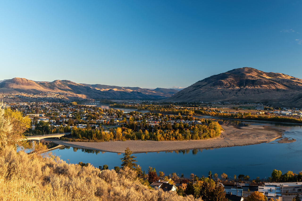Photography of Kamloops City Mountain and Water