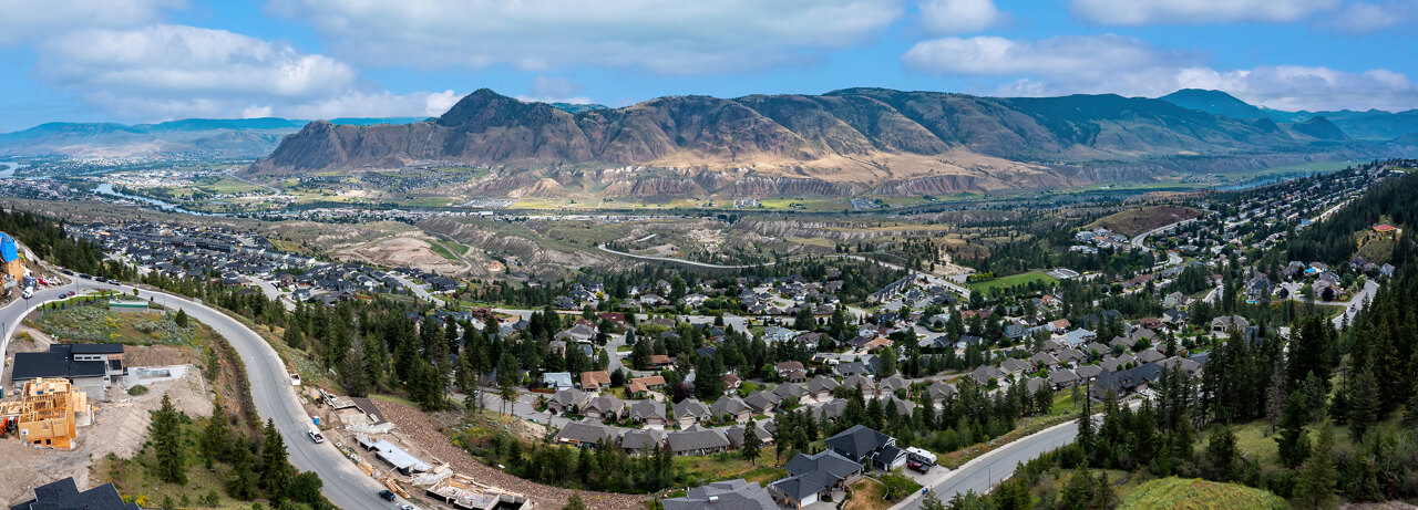 Aerial View of Kamloops City Photography
